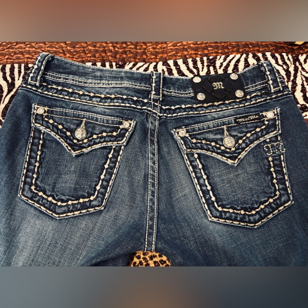 Miss Me Blue Skinny Jeans